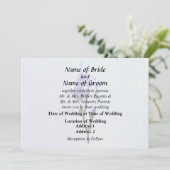 Lavender Iris and Buds Einladung (Stehend Vorderseite)