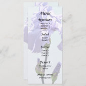 Lavender Iris and Buds Menükarte (Vorne/Hinten)