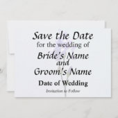 Lavender Iris and Buds Save The Date (Vorderseite)