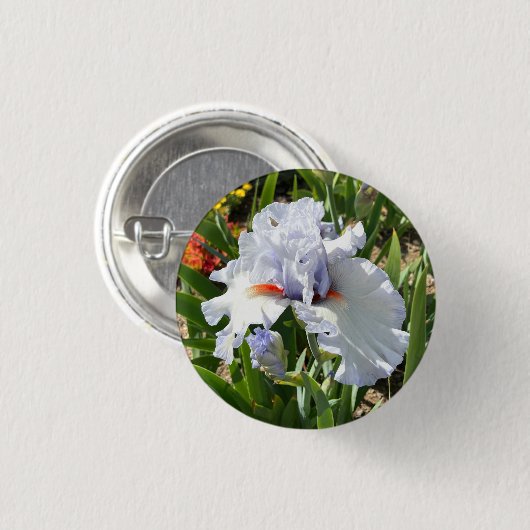 Lavender Iris Button (Vorne & Hinten)