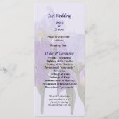 Lavender Iris Couple Wedding Program Programm (Vorderseite)