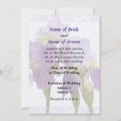 Lavender Iris Couple Wedding Supplies Einladung (Vorderseite)