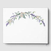 Lavender Ivory Rose und Eukalyptus Gästebuch (Rückseite)