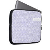 Lavender Japanese Seigaiha Pattern Laptopschutzhülle (Vorne Rechts)