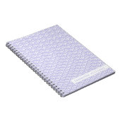 Lavender Japanese Seigaiha Pattern Notizblock (Rechte Seite)