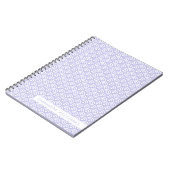 Lavender Japanese Seigaiha Pattern Notizblock (Linke Seite)