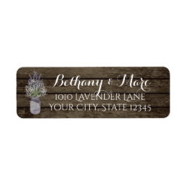 Lavender Jar und Barn Wood Address