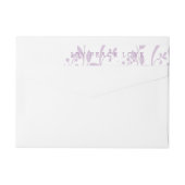 Lavender Jode Peace Liebe Holiday Wraparound Label (Rückseite)