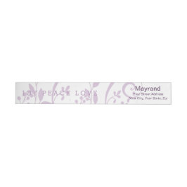 Lavender Jode Peace Liebe Holiday Wraparound Label