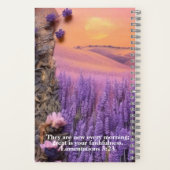 Lavender Journal Notizbuch Klagelieder 3:23 (Rückseite)