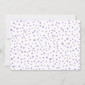 Lavender Joy Erste Weihnachtsgeburt des Fotos Ankündigung (Rückseite)