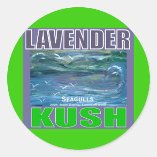 LAVENDER KUSH RUNDER AUFKLEBER