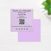 Lavender Lace Beautician Customer Rewards Card (Schreibtisch)