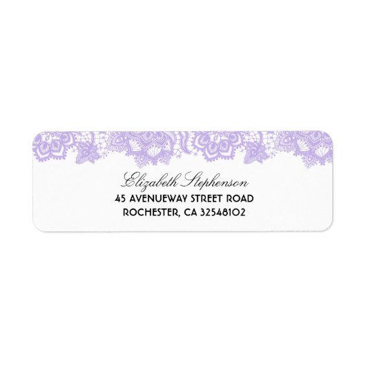 Lavender Lace Elegant White Wedding (Vorne)