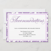 Lavender Lace Hochzeitskarte Einladung (Vorderseite)