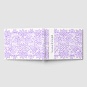 Lavender Lacy Wedding Guest Book Gästebuch (Voll)