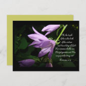 Lavender Lady Bells Postkarte (Vorne/Hinten)