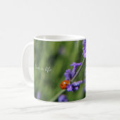 Lavender & Lady Bug Kaffeetasse (Vorderseite Links)