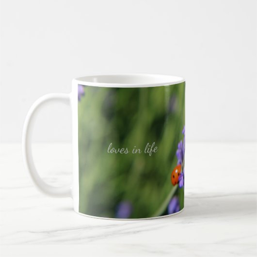 Lavender & Lady Bug Kaffeetasse (Links)