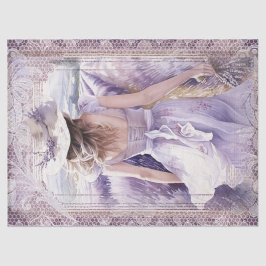 Lavender Lady Lace Seidenpapier (Vorderseite)