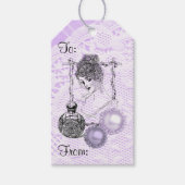 Lavender Lady Parfümerlace & Rhinestones Geschenkt Geschenkanhänger (Vorderseite)
