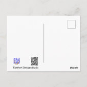 Lavender Landscape DIY Postkarte (Rückseite)