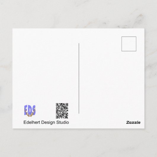 Lavender Landscape DIY Postkarte (Rückseite)