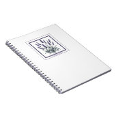 Lavender Lavandula Floral Blumen Herbal Journal Notizblock (Rechte Seite)