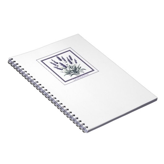 Lavender Lavandula Floral Blumen Herbal Journal Notizblock (Rechte Seite)