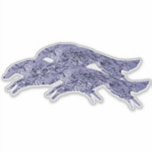 Lavender Leaping Borzoi Die Schneiden Vinyl Sticke Aufkleber (Vorderseite)