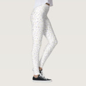 Lavender Lemonade gesprenkelte Punkte Leggings (Rechts)