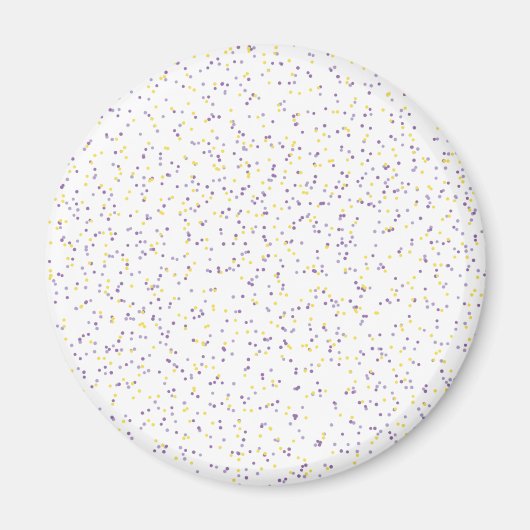 Lavender Lemonade gesprenkelte Punkte Magnet (Vorne)