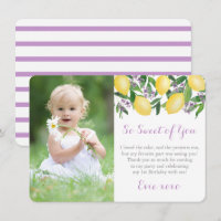Lavender Lemons Little Girl Birthday Party Foto