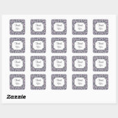 Lavender Leopard Print Danke Stickers (Blatt)