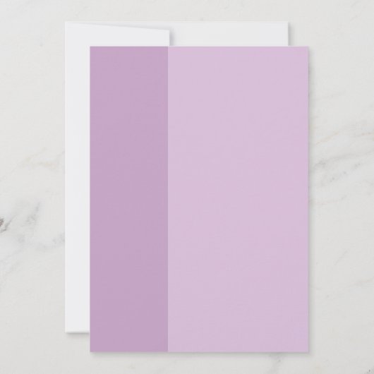 Lavender Liebe Brautparty Einladung (Rückseite)