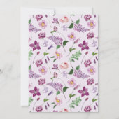 Lavender Liebe Brautparty Einladung (Rückseite)