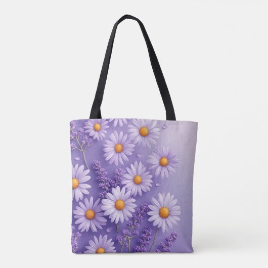 Lavender Liebe & Daisy Charm Tasche (Rückseite)