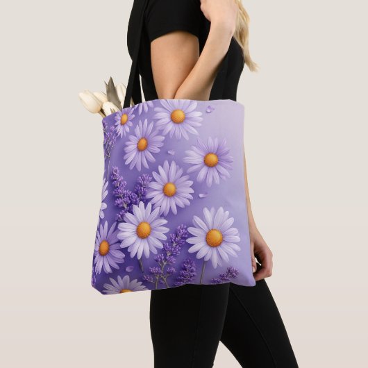 Lavender Liebe & Daisy Charm Tasche (Von Nahem)