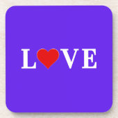 Lavender LIEBE Elegant Stilvoll Getränkeuntersetzer (Vorderseite)