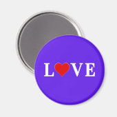 Lavender LIEBE Elegant Stilvoll Magnet (Vorderseite/Rückseite)