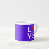 Lavender LIEBE Elegante Espressotasse (Vorderseite Rechts)