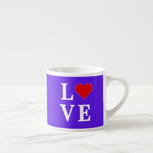 Lavender LIEBE Elegante Espressotasse (Rechts)