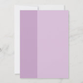 Lavender Liebe Hochzeitsempfang Einladung (Rückseite)