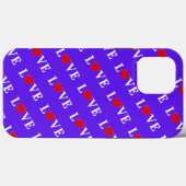 Lavender LIEBE Moderne Elegante Case-Mate iPhone Hülle (Rückseite (Horizontal))