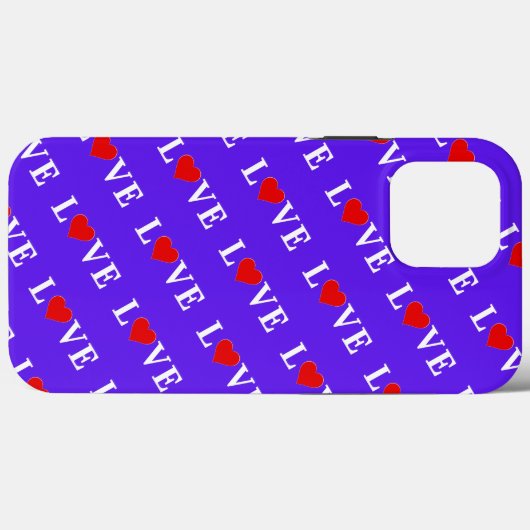 Lavender LIEBE Moderne Elegante Case-Mate iPhone Hülle (Rückseite (Horizontal))