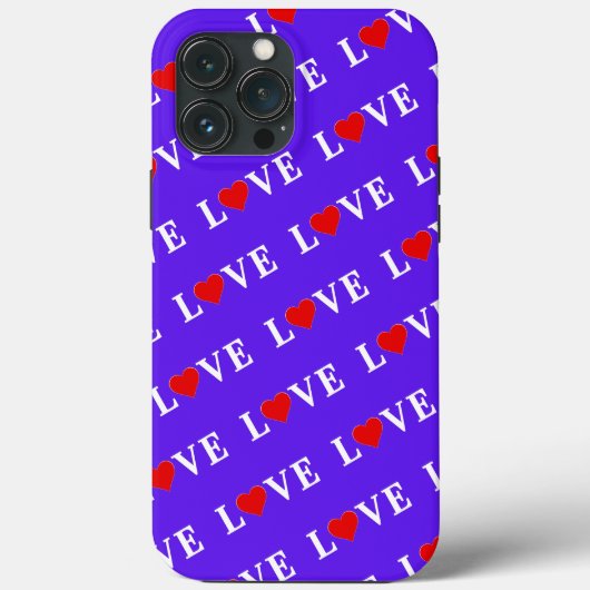 Lavender LIEBE Moderne Elegante Case-Mate iPhone Hülle (Rückseite)