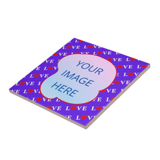 Lavender LIEBE Moderner Chic Fliese (Seite)