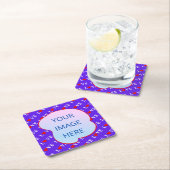 Lavender LIEBE Moderner Chic Rechteckiger Pappuntersetzer (Vor Ort)