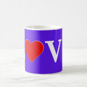 Lavender LIEBE Modernes Design Kaffeetasse (Mittel)