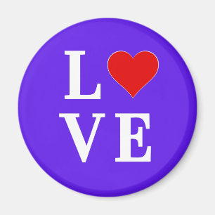 Lavender LIEBE Modernes Design Magnet